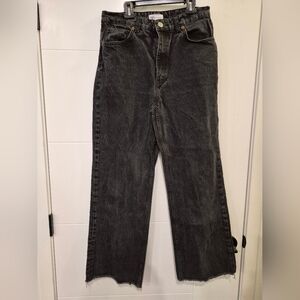 Zara wide leg jeans no stretch waist 15.5